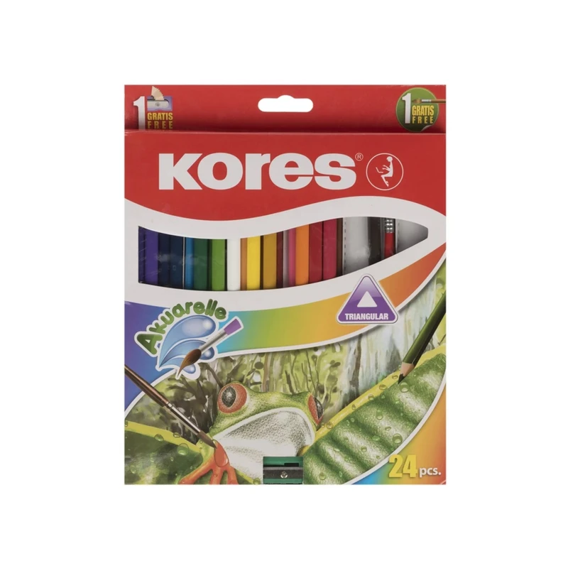مداد رنگی کورس 24 رنگ کورس مدل Triangular