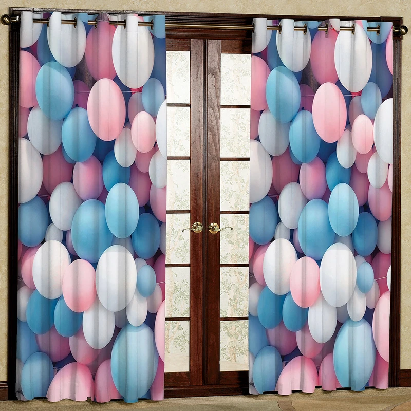 پرده مدل بادکنک هازان پانچی کد 2680 سایز 140x200 سانتی متر