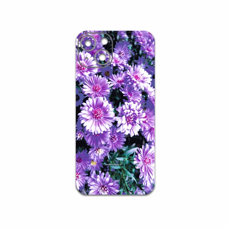 برچسب پوششی ماهوت مدل Purple-Flower مناسب برای گوشی موبایل اپل iPhone 13