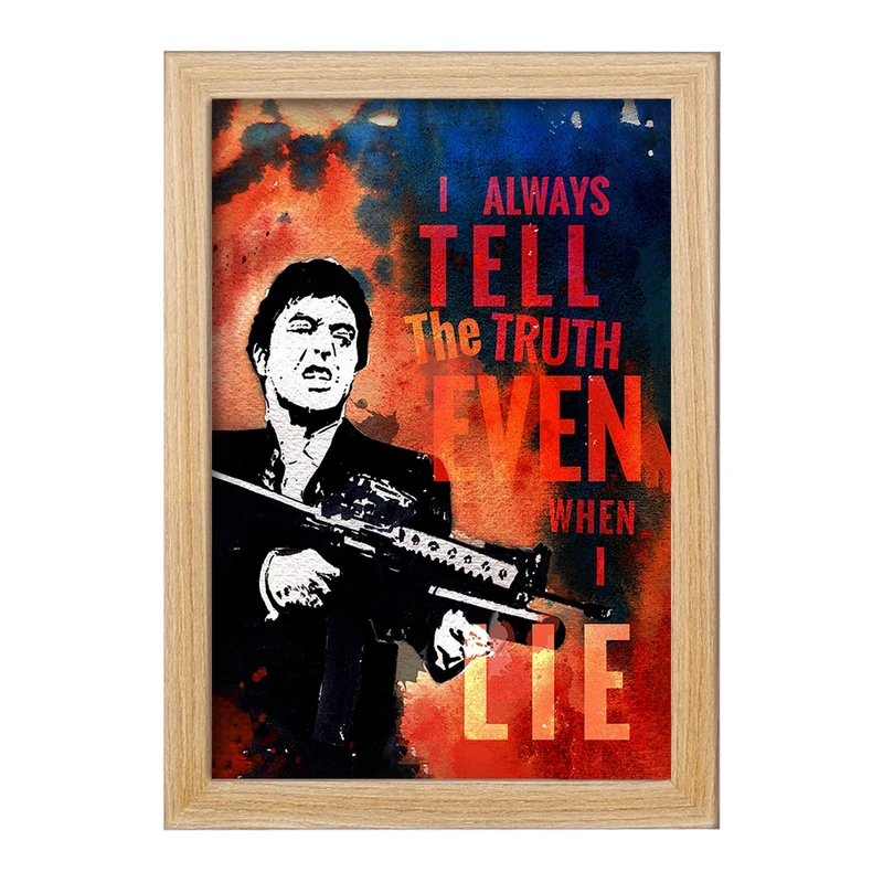 تابلو خندالو مدل صورت زخمی کد F11360