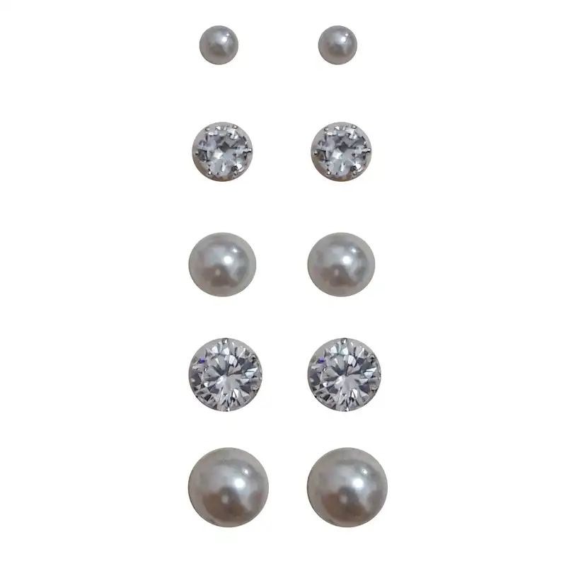 گوشواره زنانه اکسسورایز مدل 955805 مجموعه 5 عددی