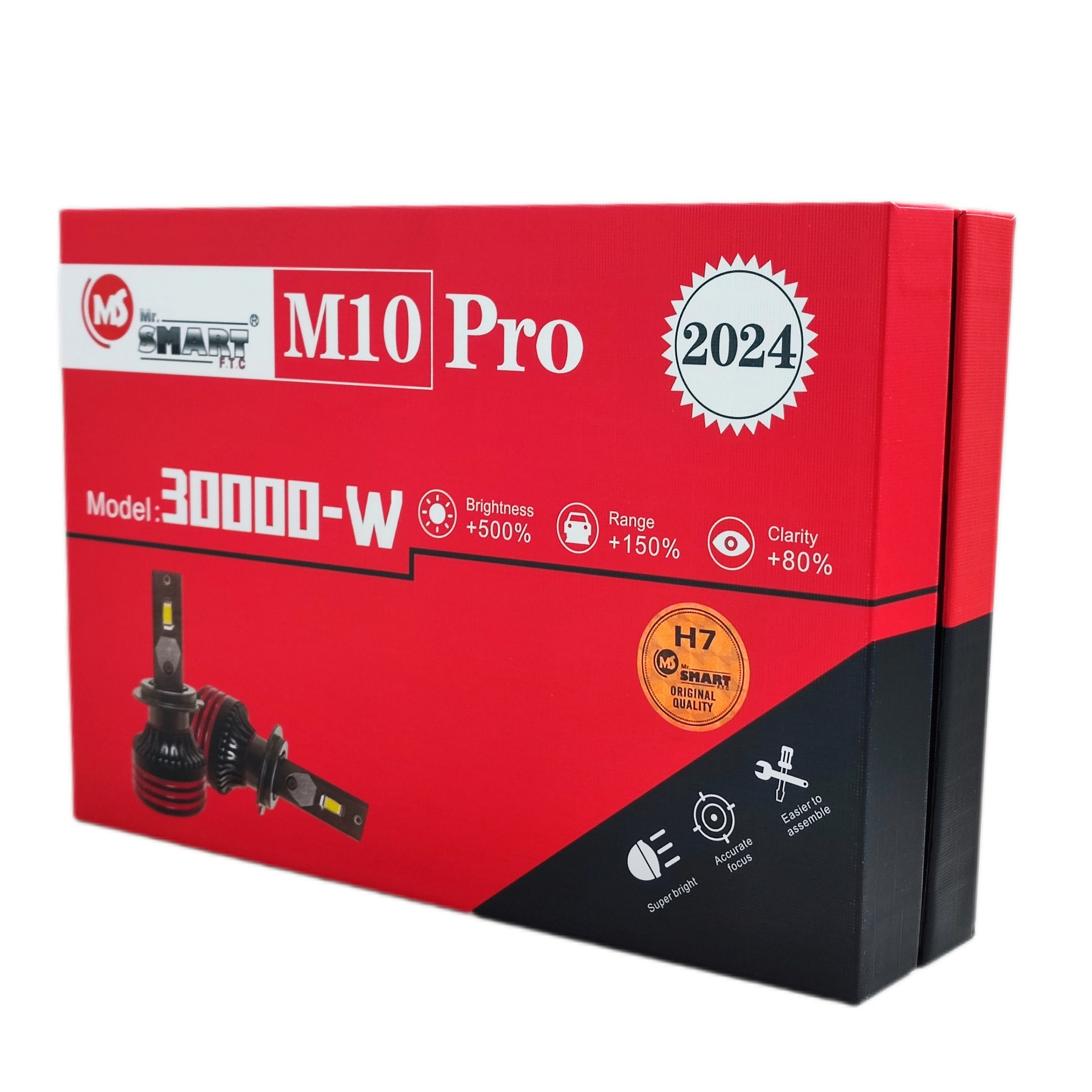 هدلایت لامپ خودرو اسمارت مدل M10 PRO پایه H1 بسته دو عددی