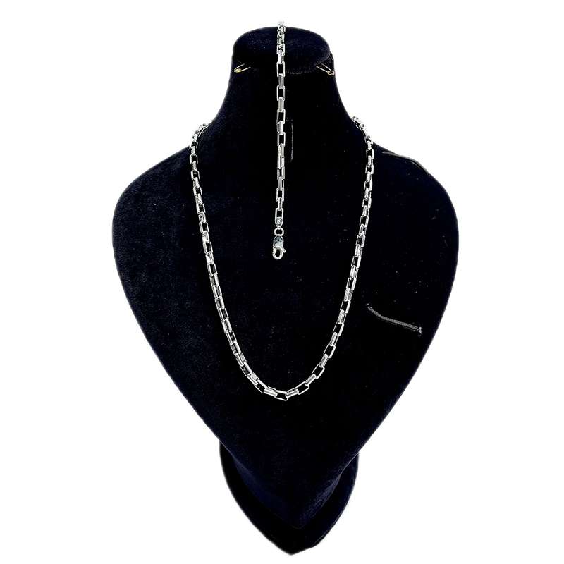 نیم ست نقره مردانه مدل  ونیزی 1361