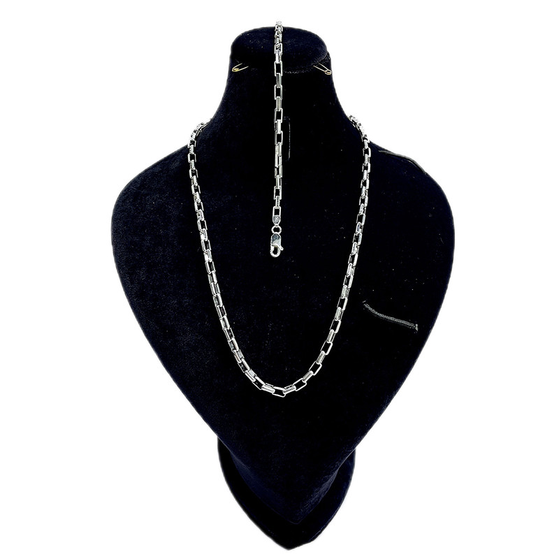 نیم ست نقره مردانه مدل  ونیزی 1361