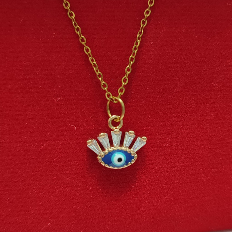 گردنبند دخترانه مدل چشم نظر گردنبند دخترانه مدل چشم نظر