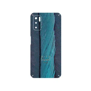 MAHOOT Turquoise feathers Cover Sticker for Xiaomi Redmi Note 10 5G