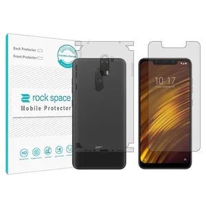 Rockspace transparent screen protector HyGEL model suitable for Xiaomi Poco Phone F1 mobile phone with back protector
