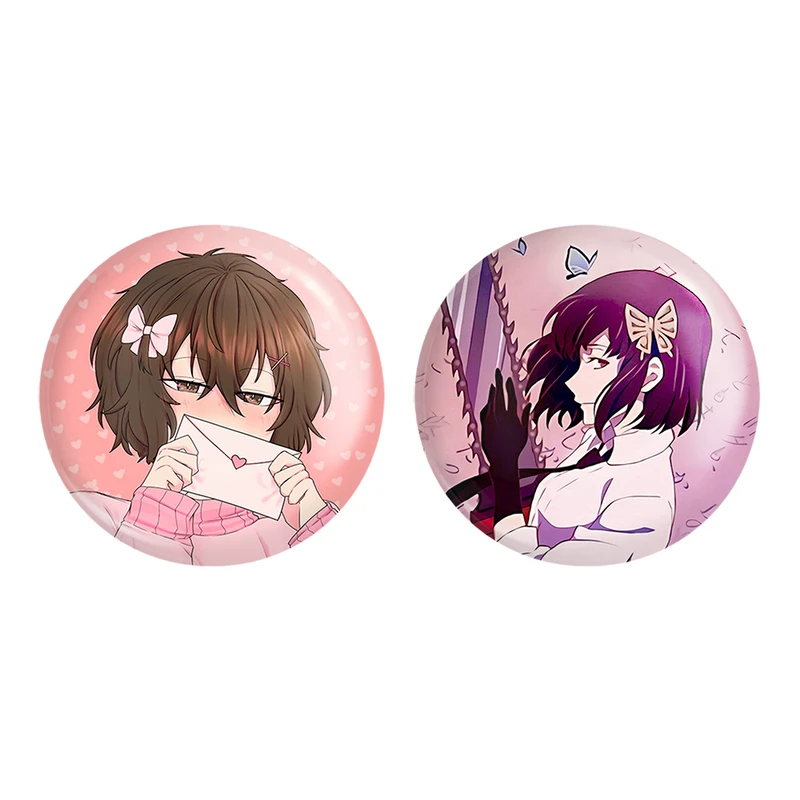 پیکسل خندالو مدل آکیکو و دازای سان انیمه سگ های ولگرد بانگو کد 1566915668 مجموعه 2 عددی