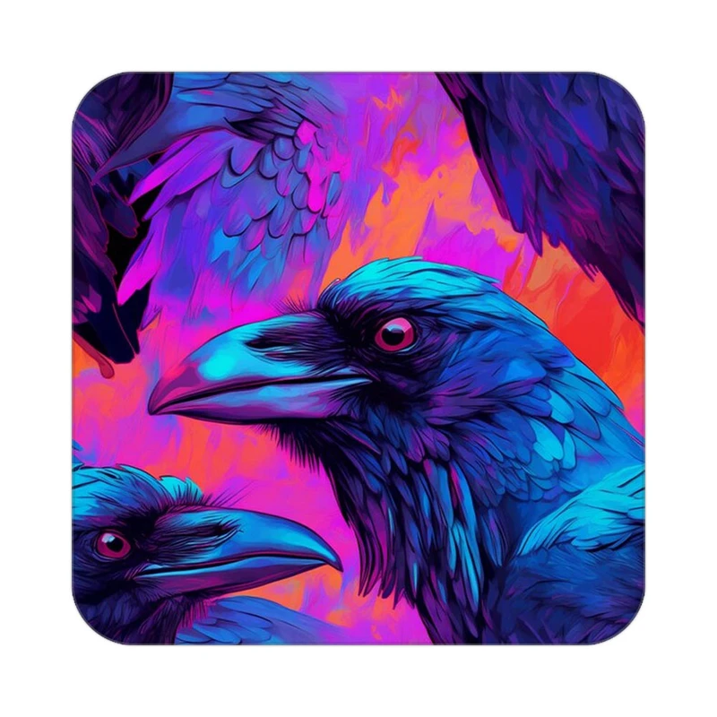 زیر لیوانی کاکتی طرح حیوانات رنگی مدل mp25934