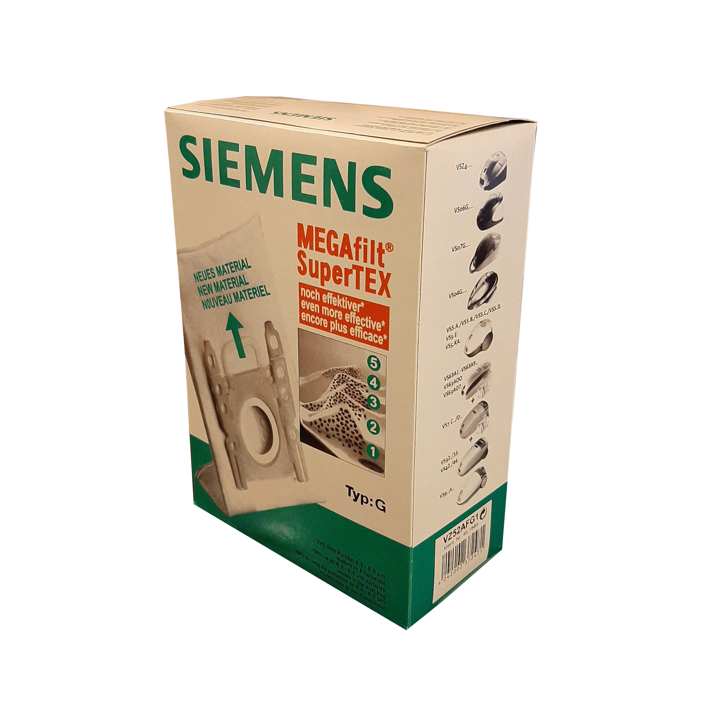 کیسه جارو برقی مدل 1884 مناسب برای جاروبرقی بوش و زیمنس