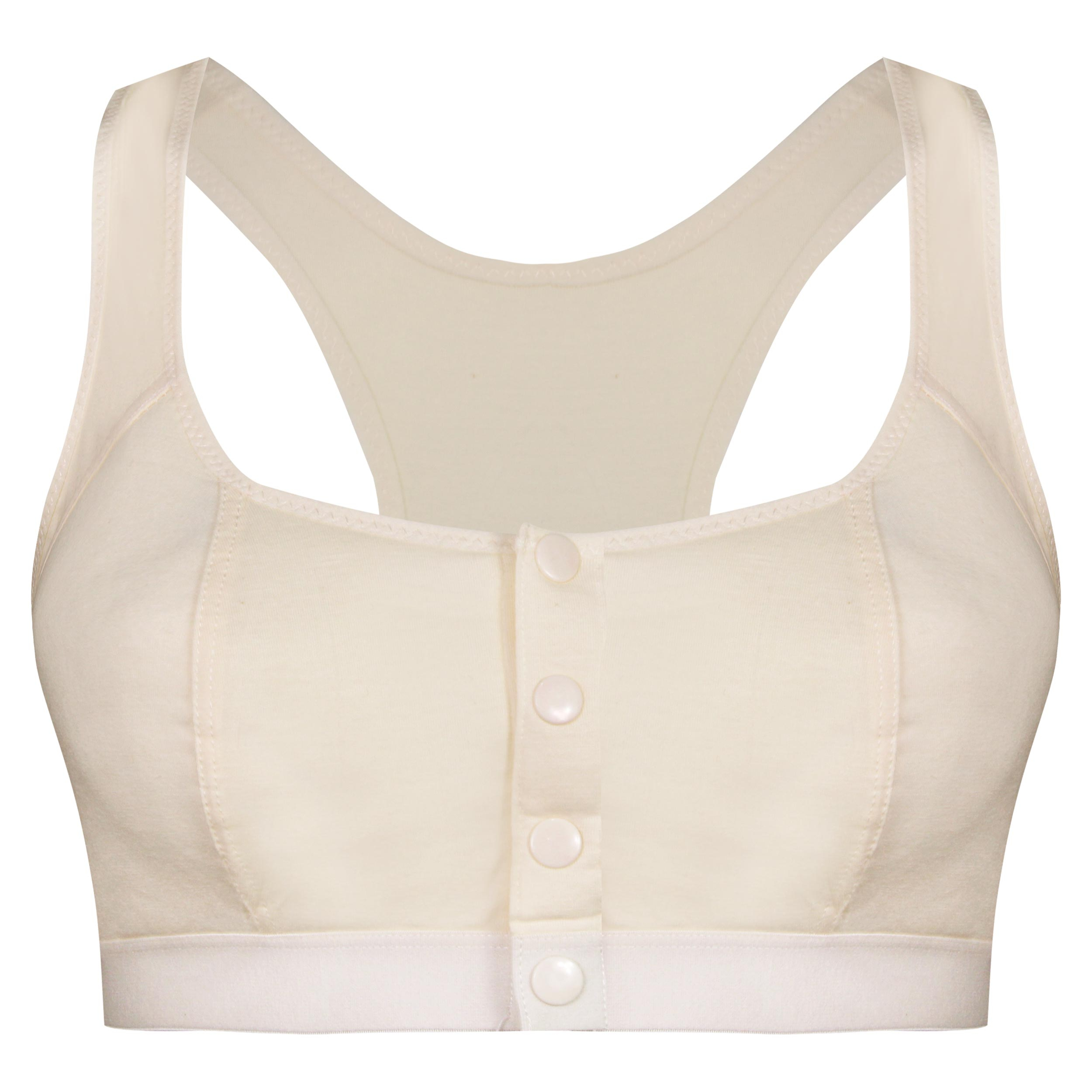 سوتین شیردهی مدل دکمه ای بدون فنر کد 4578 رنگ کرم