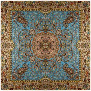 رومیزی ترمه نگین خاتم یزد طرح افشاری کد AB