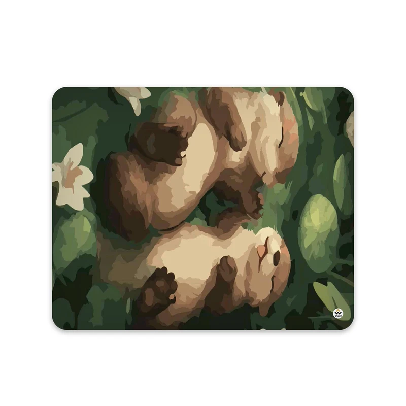 ماوس پد شادیت مدل Otters کد1321 سایز 19*24 سانتی متر