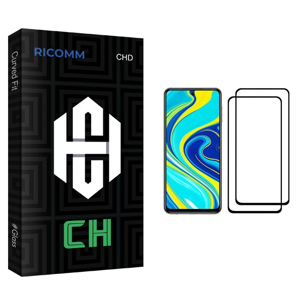 محافظ صفحه نمایش ریکام مدل CH مناسب برای گوشی موبایل شیائومی Redmi Note 9S بسته دو عددی