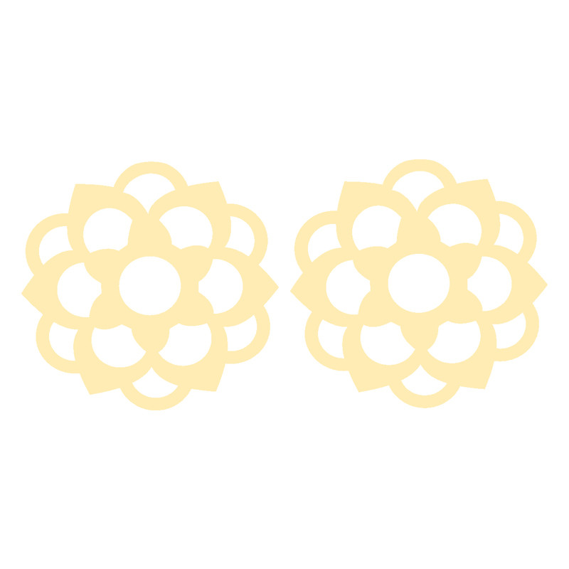 گوشواره طلا 18 عیار زنانه کرابو طرح گل مدل Kr5162