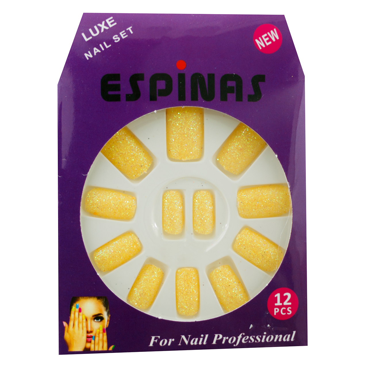 ناخن مصنوعی اسپیناس مدل NS2241 بسته 12 عددی