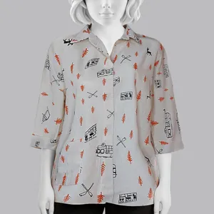 مانتو زنانه مدل لینن رنگ نارنجی