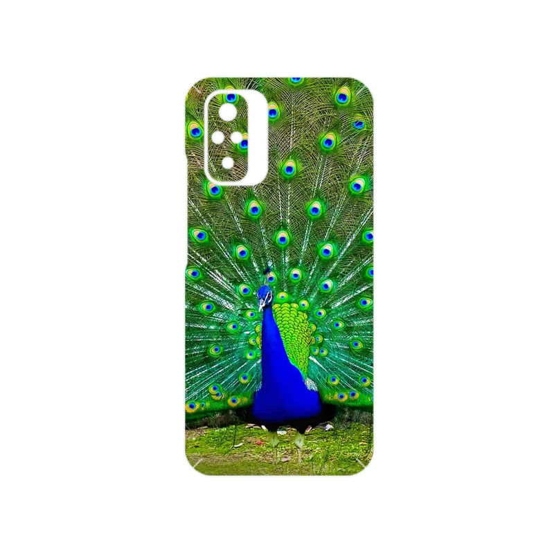 برچسب پوششی ماهوت مدل Peacock مناسب برای گوشی موبایل شیائومی Redmi Note 10s