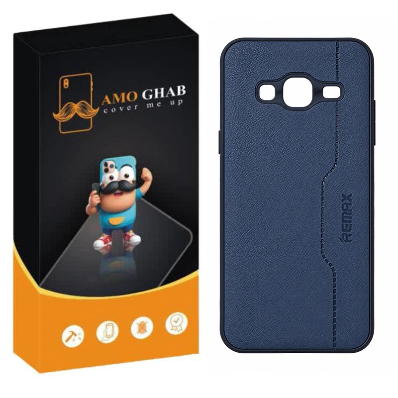 کاور عمو قاب مدل چرم RMX مناسب برای گوشی موبایل سامسونگ Galaxy J2