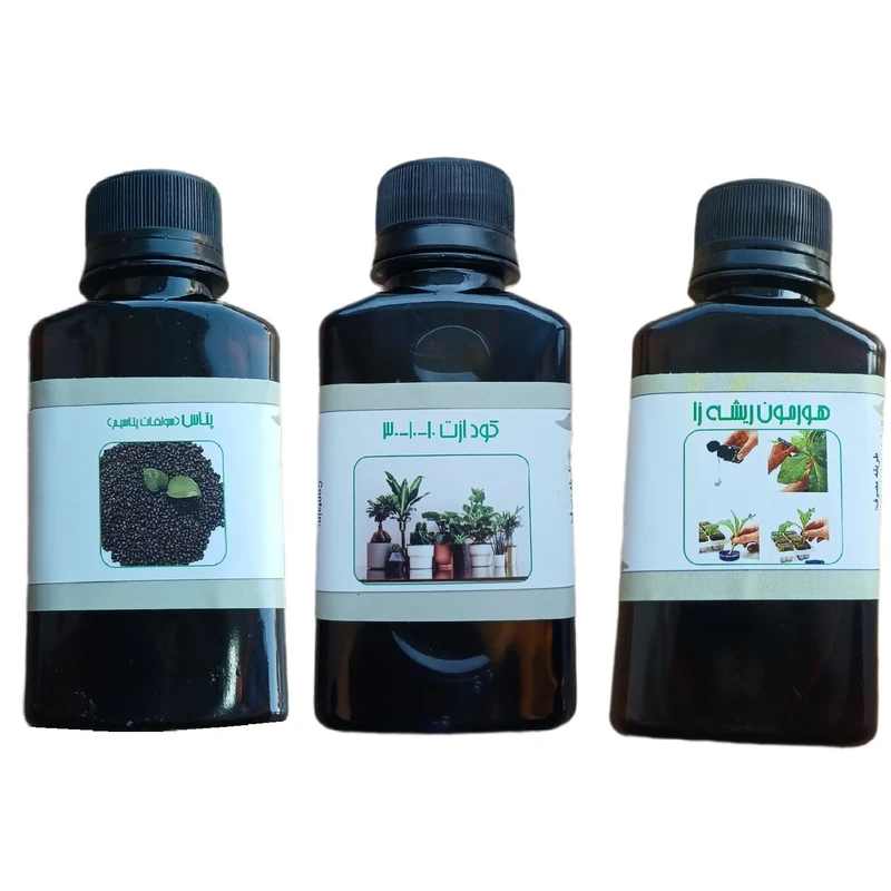 کود مایع ازت 10-10-30 و پتاس و هورمون ریشه زا مدل life - D حجم 110 میلی لیتر بسته 3 عددی