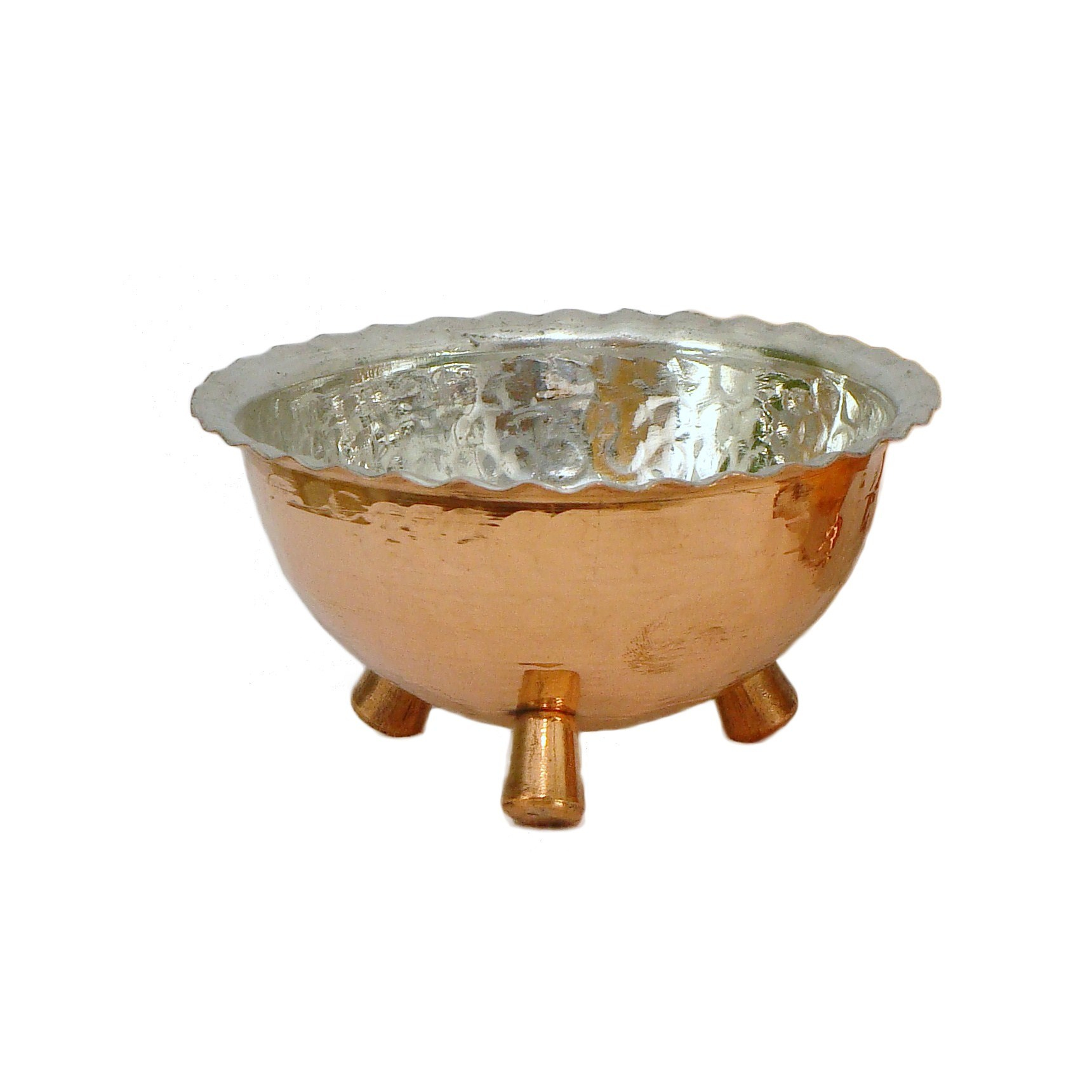 کاسه مسی مدل پایه دار کد 90