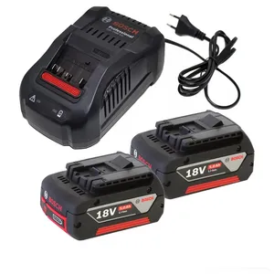 باتری وشارژر لیتیومی 18 ولت 5 آمپر ساعت بوش مدل Li.ion-Pro 18V 5.0 AH 
مجموعه 3 عددی