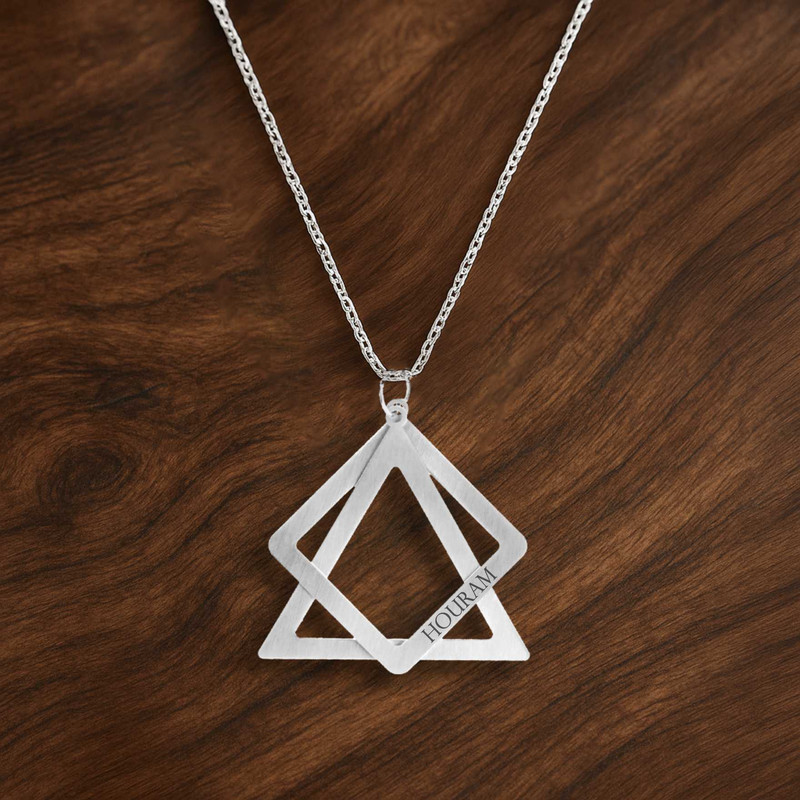 گردنبند نقره مردانه لیردا مدل هورام 1011