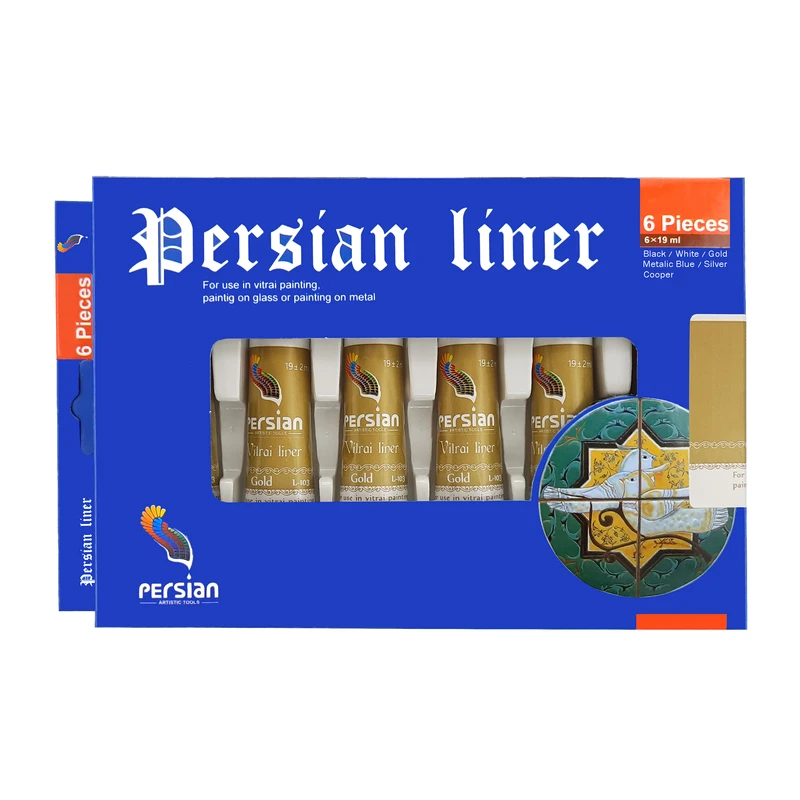 خمیر دورگیر پرشین مدل L-103 G حجم 19 میلی لیتر بسته 6 عددی