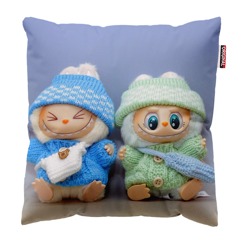 کوسن پاد آفرین مدل عروسک لبوبو کد PK301782 سایز 30*30 سانتی متر