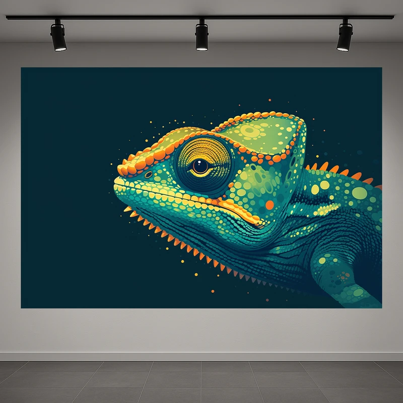 تابلو بوم طرح مخمل نقاشی مدل افتاب پرست کد AR3059496