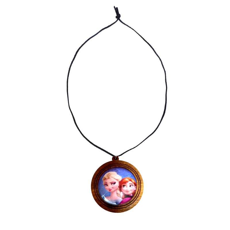 گردنبند دخترانه مدل فروزن کد Wood-Fro