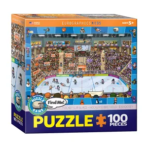 پازل 100 تکه یوروگرافیکس پازلز مدل Spot Find Hockey كد 0475-6100