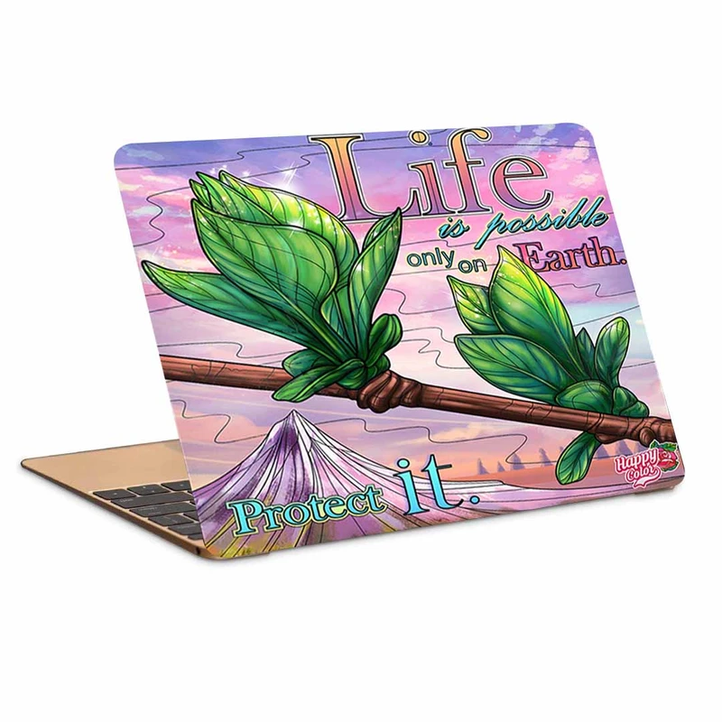 استیکر لپ تاپ طرح life is possible …. کد P-23مناسب برای لپ تاپ 15.6 اینچ