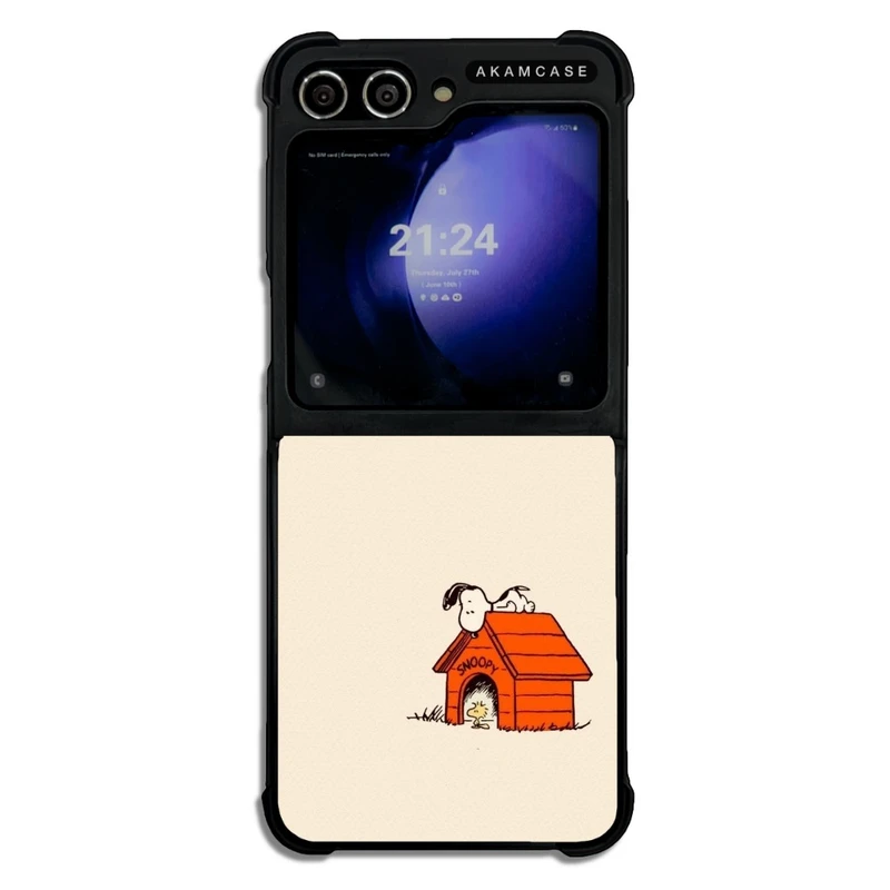 کاور آکام مدل AMCWSGZFLIP5-SNOOPY7 مناسب برای گوشی موبایل سامسونگ Galaxy Z Flip 5