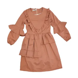 پیراهن دخترانه مدل پله ای کد mn10