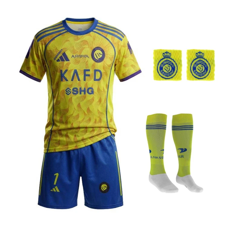 ست 5 تکه لباس ورزشی پسرانه مدل النصر طرح رونالدو  2026