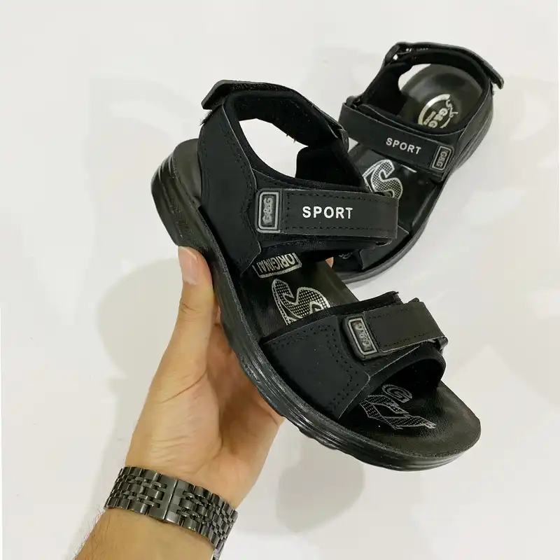 صندل پسرانه مدل P1-omid-BK