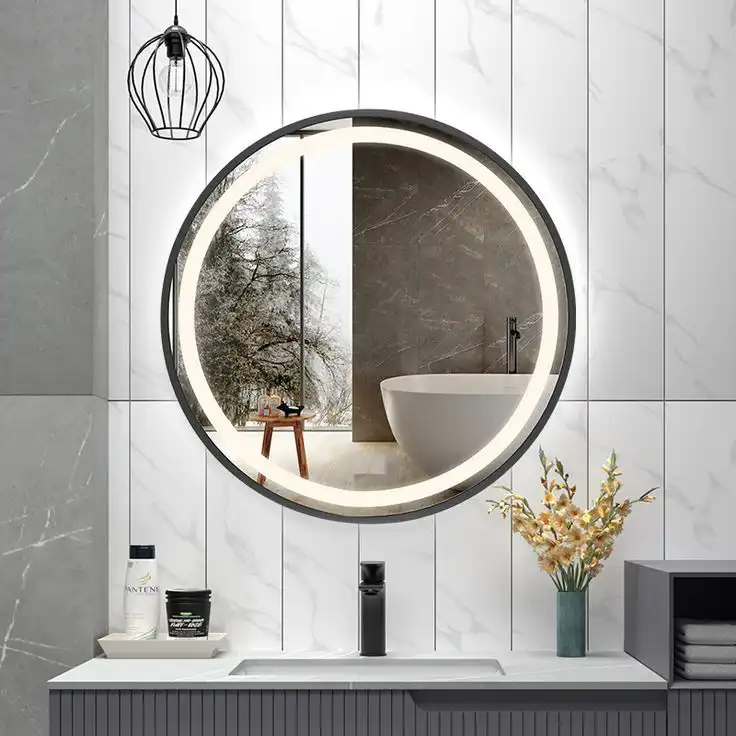 آینه سرویس بهداشتی تارادکور طرح رینگ مدل بکلایت کد sl188