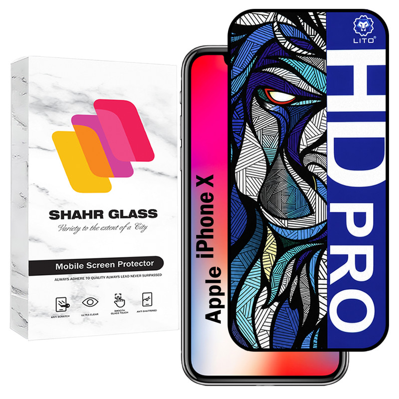 محافظ صفحه نمایش شهر گلس مدل LITOHDS مناسب برای گوشی موبایل اپل iPhone X