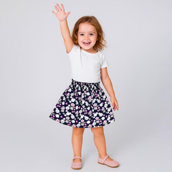 دامن دخترانه دل آویز مدل T356