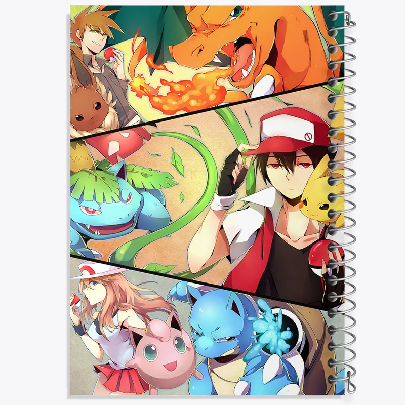 دفتر ژورنال نویسی 50 برگ خندالو مدل نقطه ای طرح انیمه پوکمون کد N4968