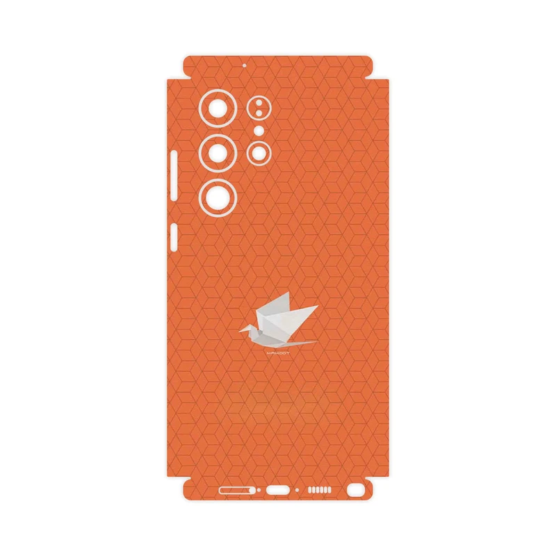 برچسب پوششی ماهوت مدل Minimalist origami bird-FullSkin مناسب برای گوشی موبایل سامسونگ Galaxy S23 Ultra