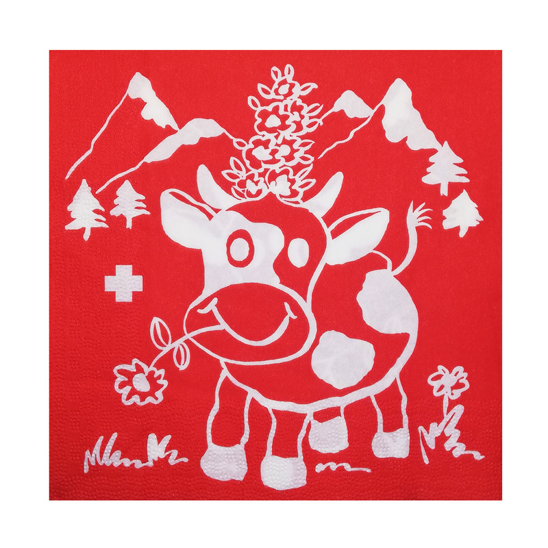 دستمال سفره مدل گاو کد 50