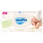 دستمال مرطوب مولفیکس مدل Sensitive - بسته 60 عددی