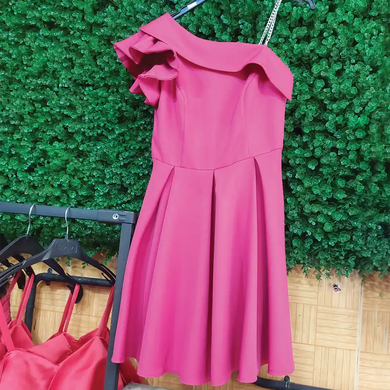 پیراهن زنانه مدل یقه رومی بند زنجیری Loomik4524