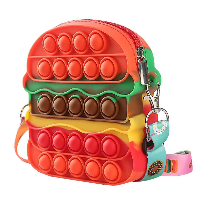 فیجت ضد استرس دنیای سرگرمی های کمیاب مدل پاپیت طرح کیف همبرگر کد DSK-A380