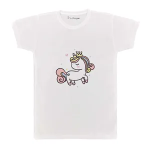 تی شرت بچگانه پرمانه طرح یونیکورن کد pmt.3362