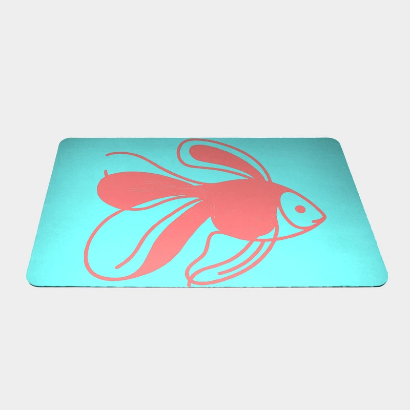 ماوس پد طرح ماهی سایز 24x37 سانتی متر
