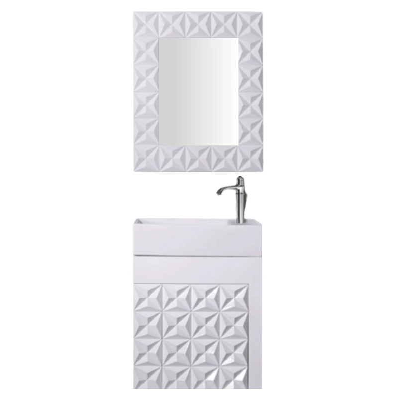 ست کابینت و روشویی مدل الماس به همراه آینه
