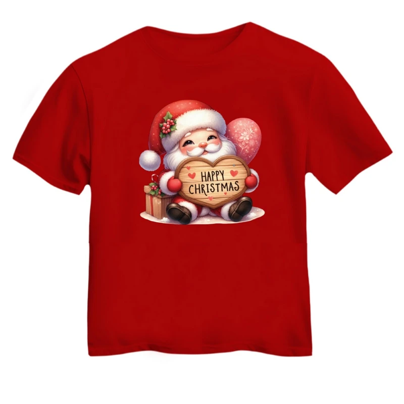تی شرت آستین کوتاه بچگانه مدل بابانوئل کریسمس کد 29